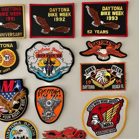 Harley and Daytona Beach Bike Week Embroidered Sew On Patches (21) - Picture 5 of 13